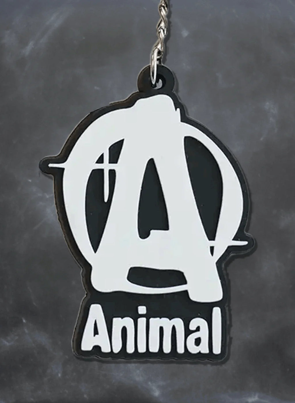 Animal 3D rubber keychain side view
