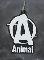 Animal 3D rubber keychain side view