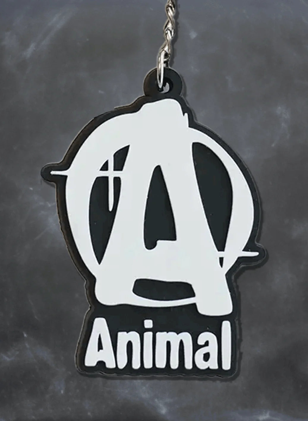 Animal 3D rubber keychain side view