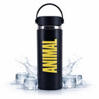 Animal insulated steel water bottle 500ml front