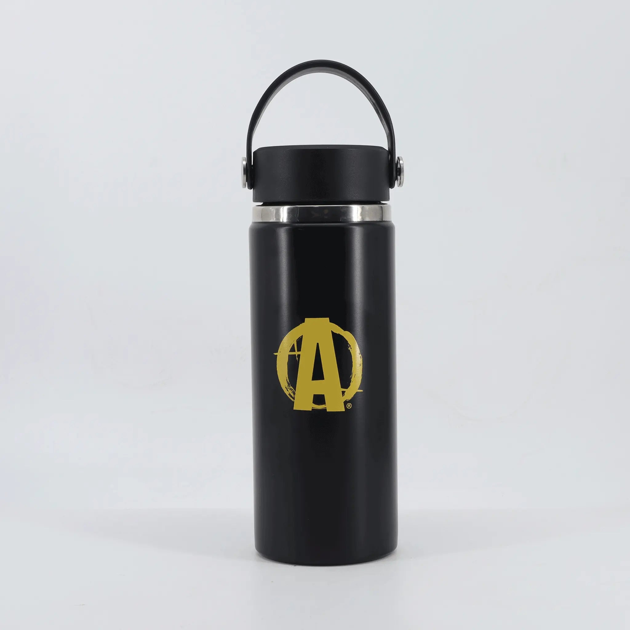 Animal insulated steel water bottle 500ml side