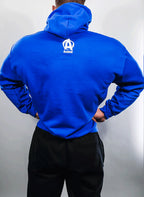 Animal Fury hooded sweater blue back view