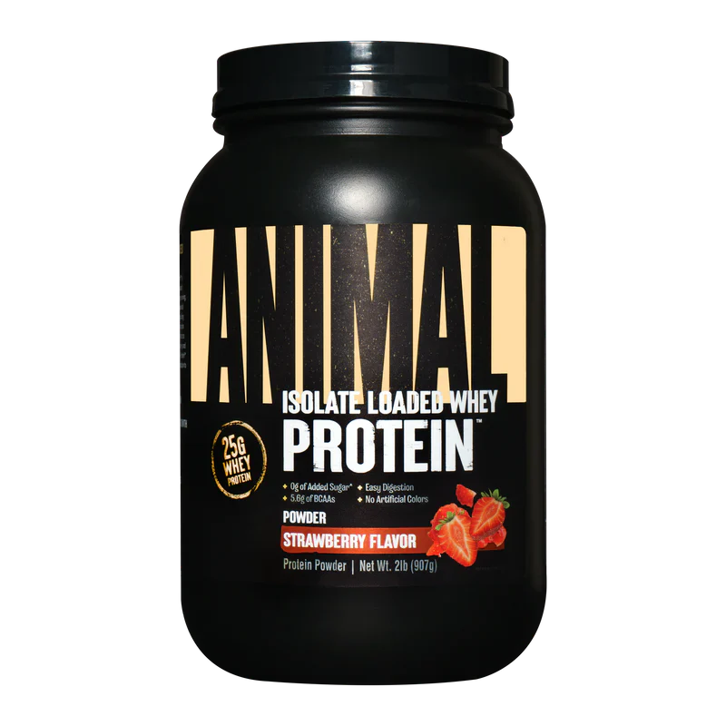 Animal IsoWhey strawberry whey isolate protein