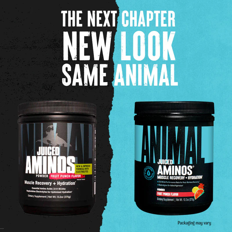 Animal Juiced Aminos new look packaging