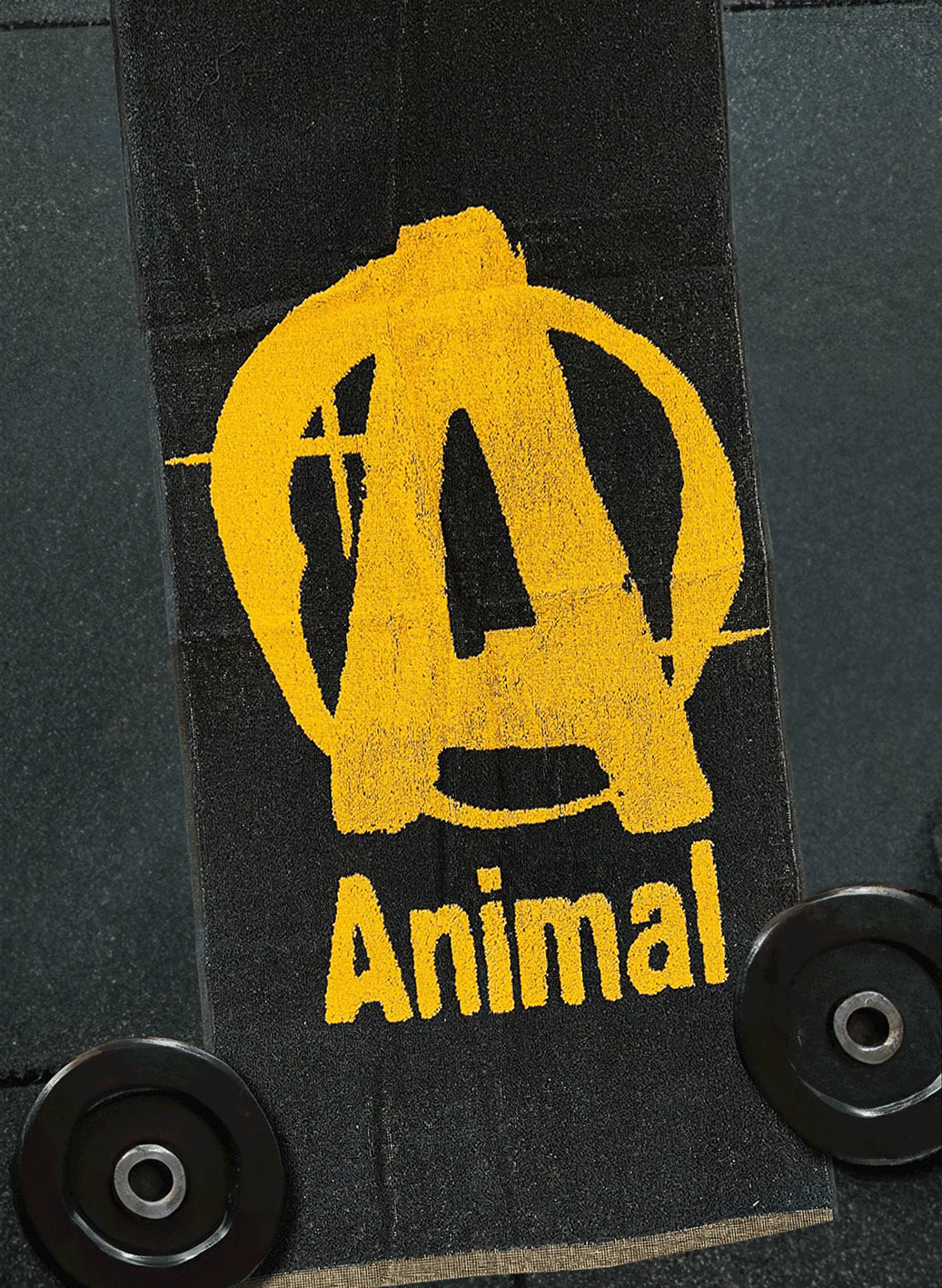 Animal gym towel A logo front view