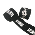 Animal fight wrap black front view