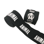 Animal fight wrap black front view