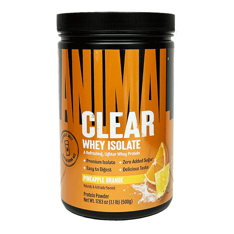 Animal Clear Whey Isolate pineapple orange protein