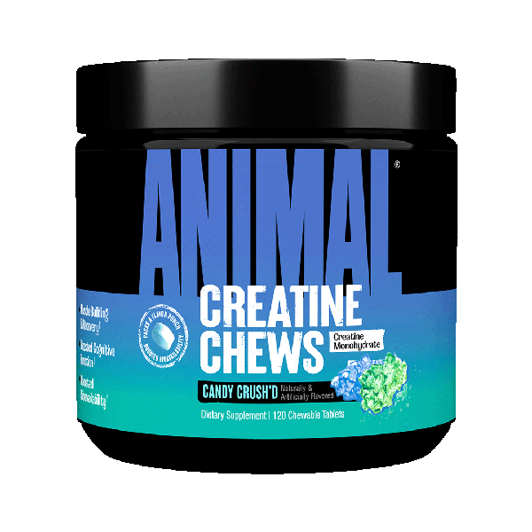 Animal Creatine Chews Candy Crush packaging