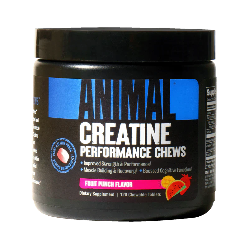 Animal Creatine Chews fruit punch flavour new