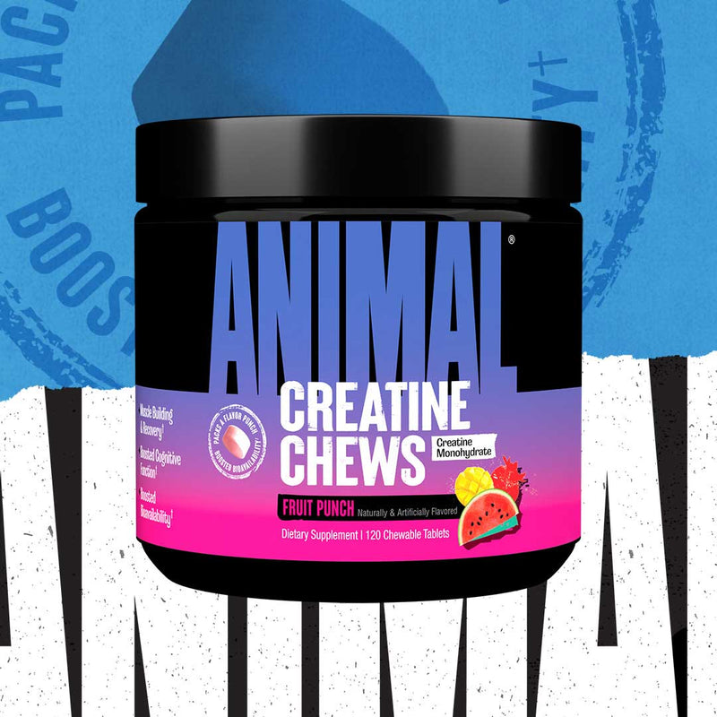 Animal Creatine Chews fruit punch flavour
