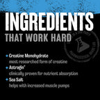 Animal Creatine Chews ingredient card