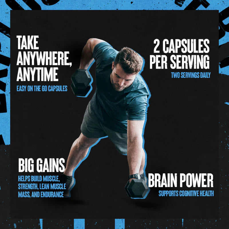 Animal Creatine Capsules benefits card