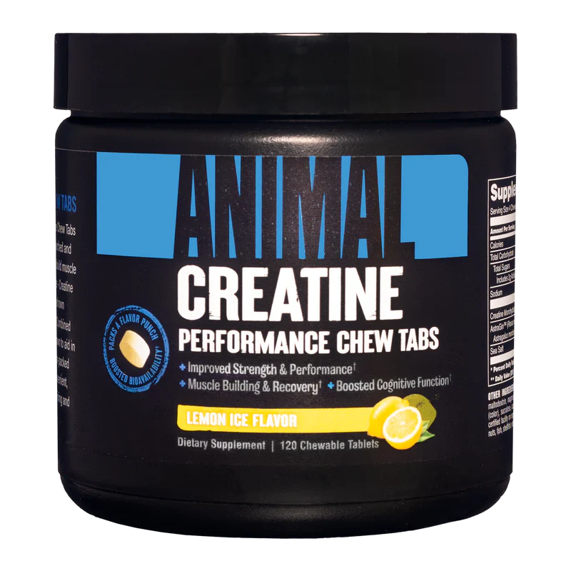 Animal Creatine Chews lemon ice flavour new