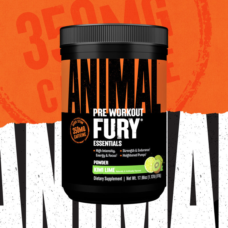 Animal Fury kiwi lime flavour pre-workout