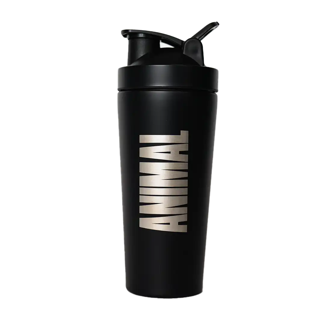 Animal metal shaker bottle top view