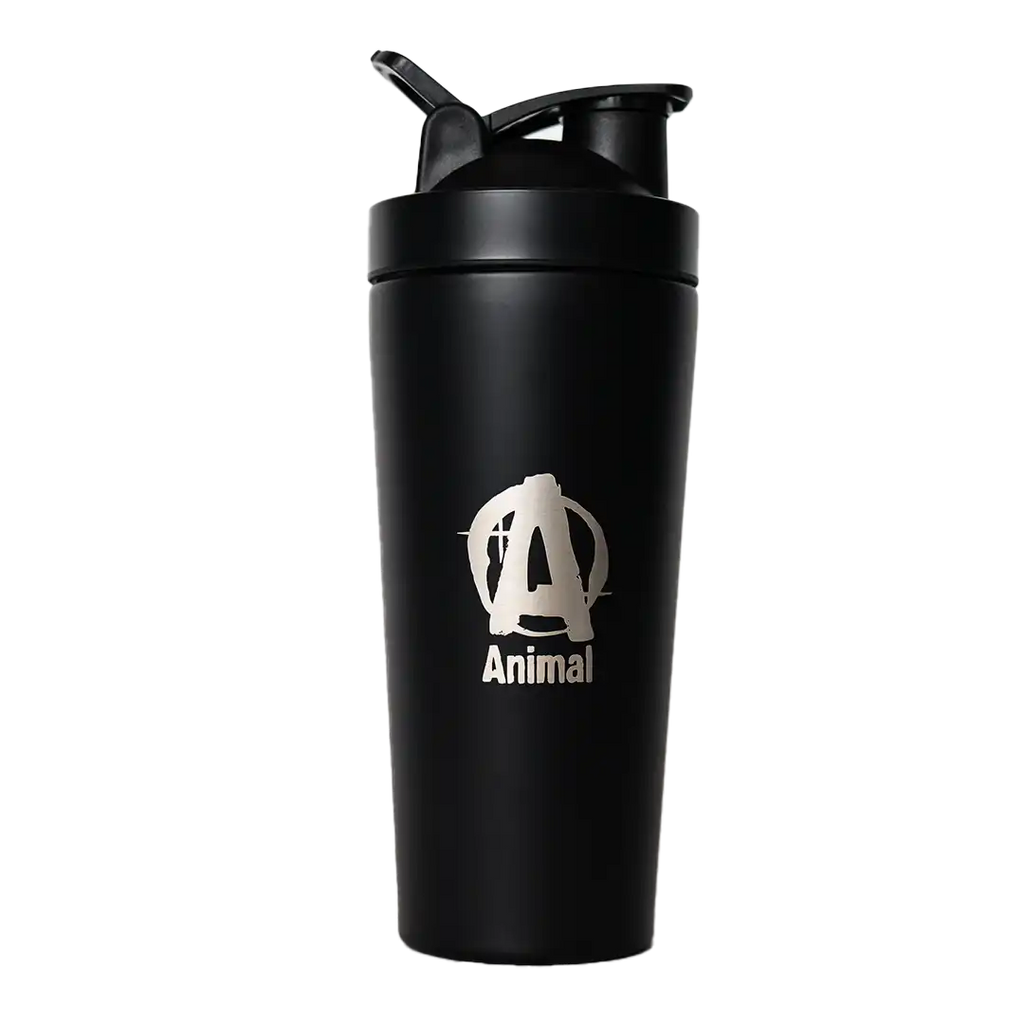 Animal metal shaker bottle detail view