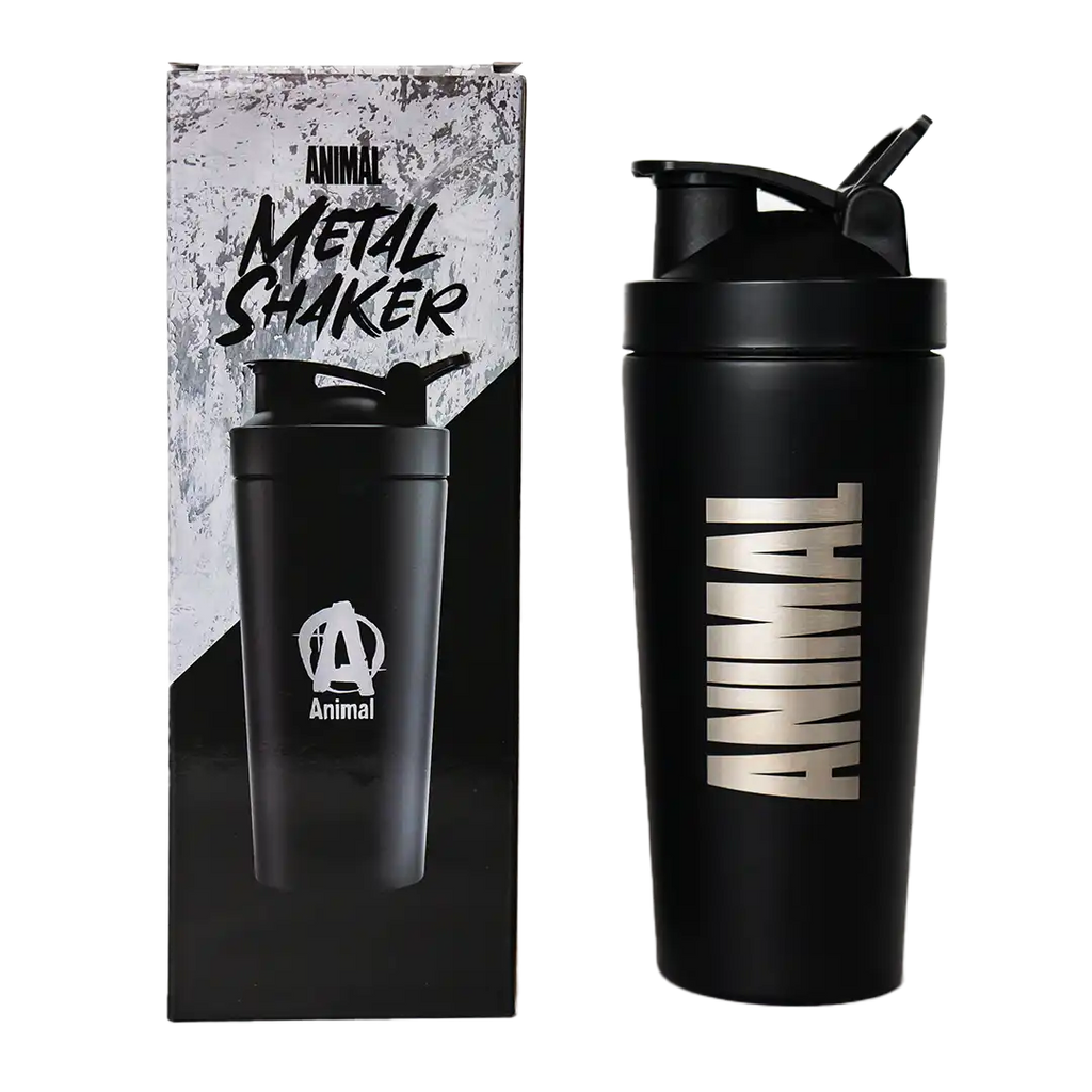 Animal metal shaker bottle side view