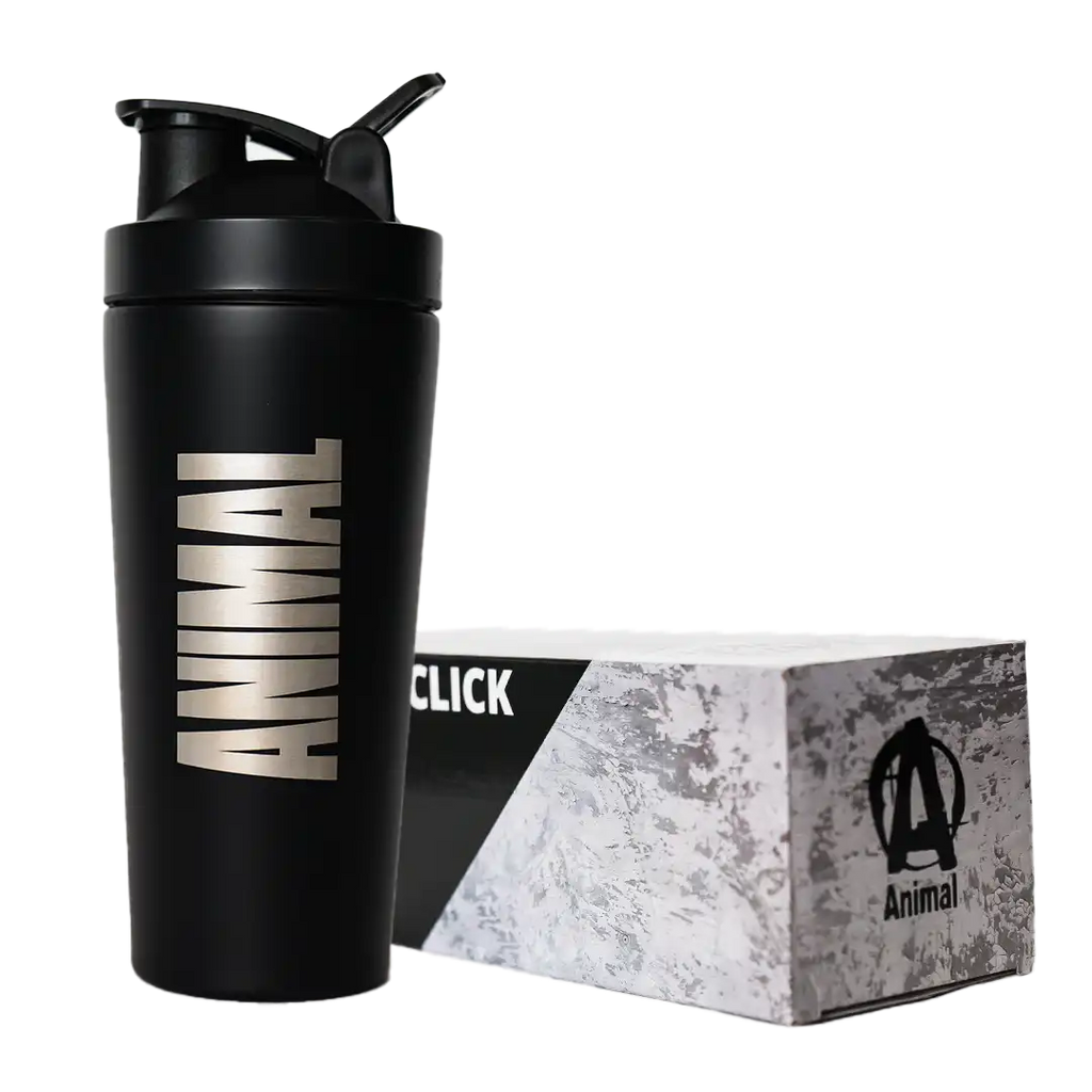 Animal metal shaker bottle lifestyle view