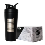 Animal metal shaker bottle lifestyle view
