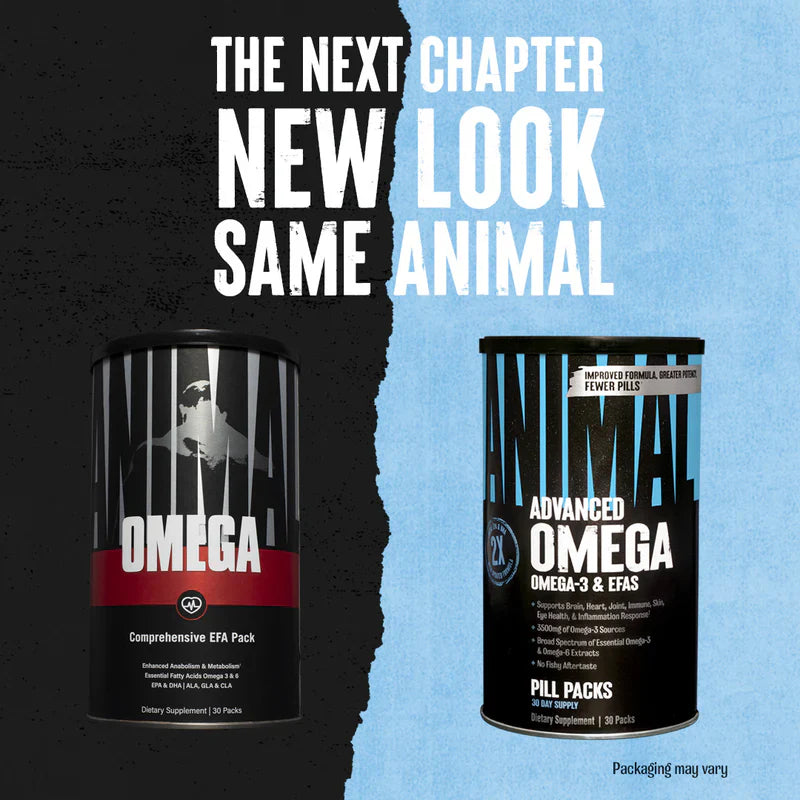 Animal Omega new look packaging