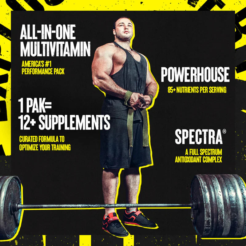 Animal Pak benefits card 80 plus nutrients multivitamin