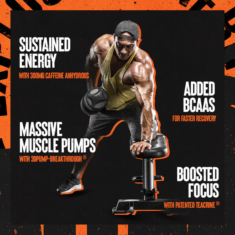 Animal Primal pre-workout benefits card