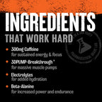 Animal Primal pre-workout ingredients card