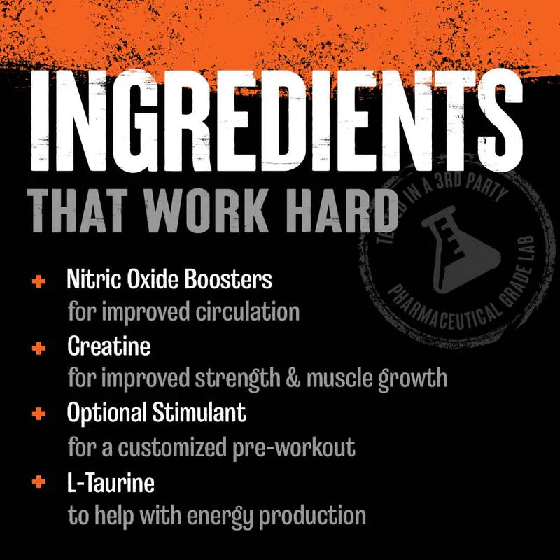 Animal Pump ingredients card