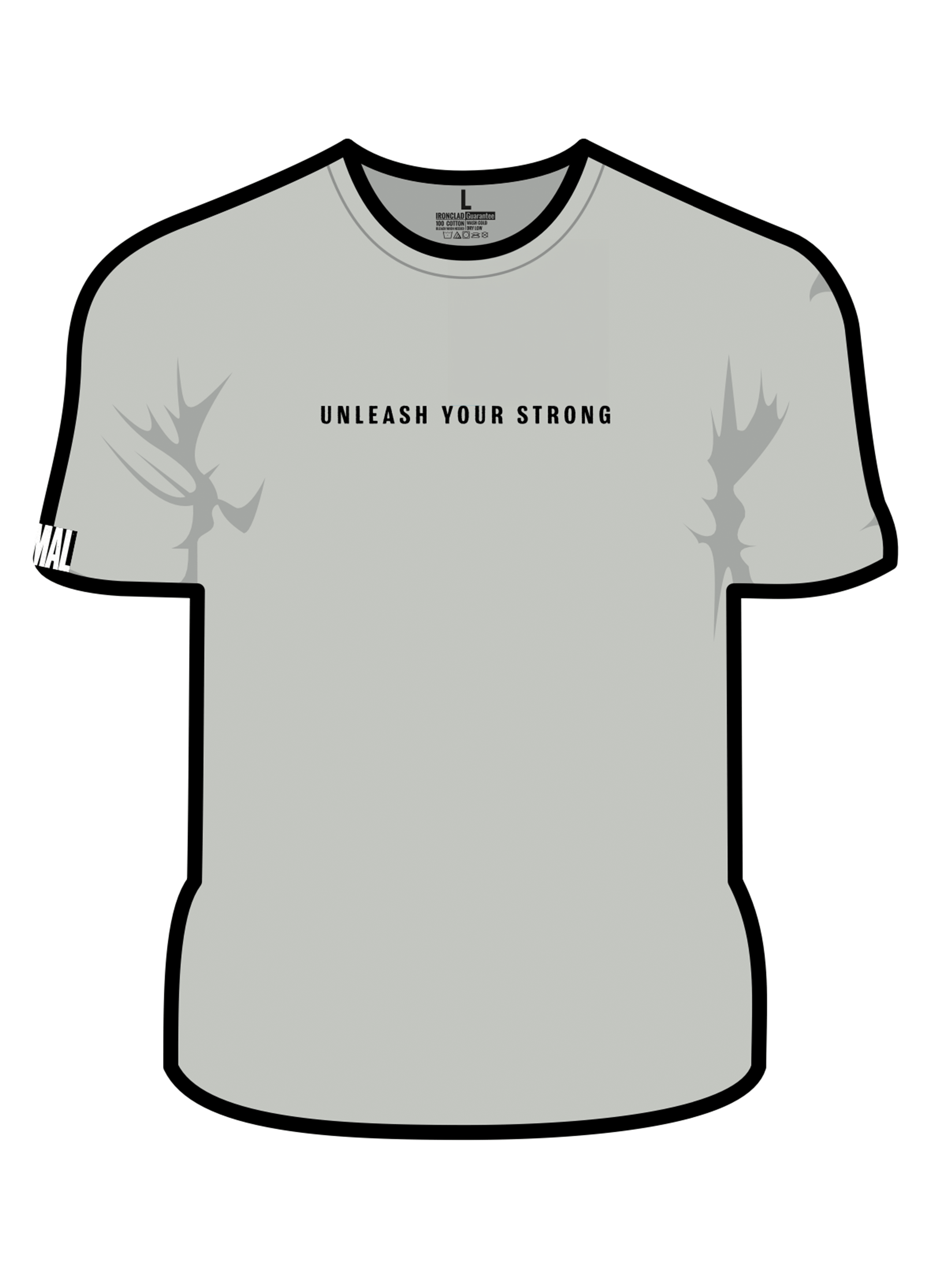 Animal limited edition Unleash Your Strong tee grey