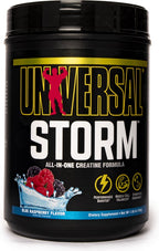 Universal Nutrition Storm creatine powder blue raspberry flavour