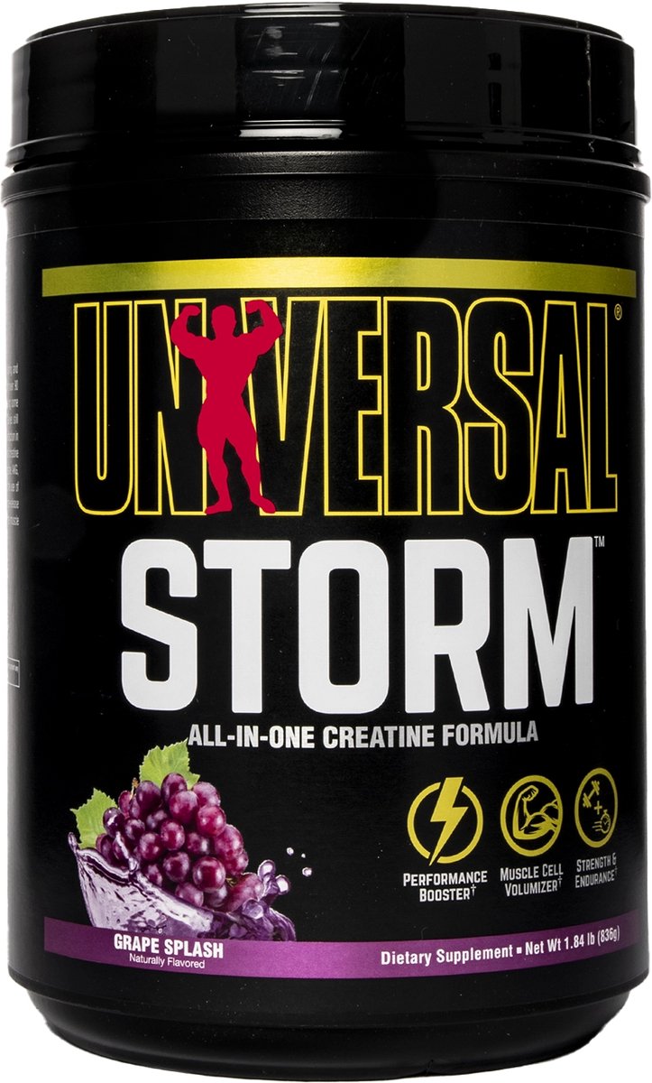 Universal Nutrition Storm creatine powder grape splash flavour