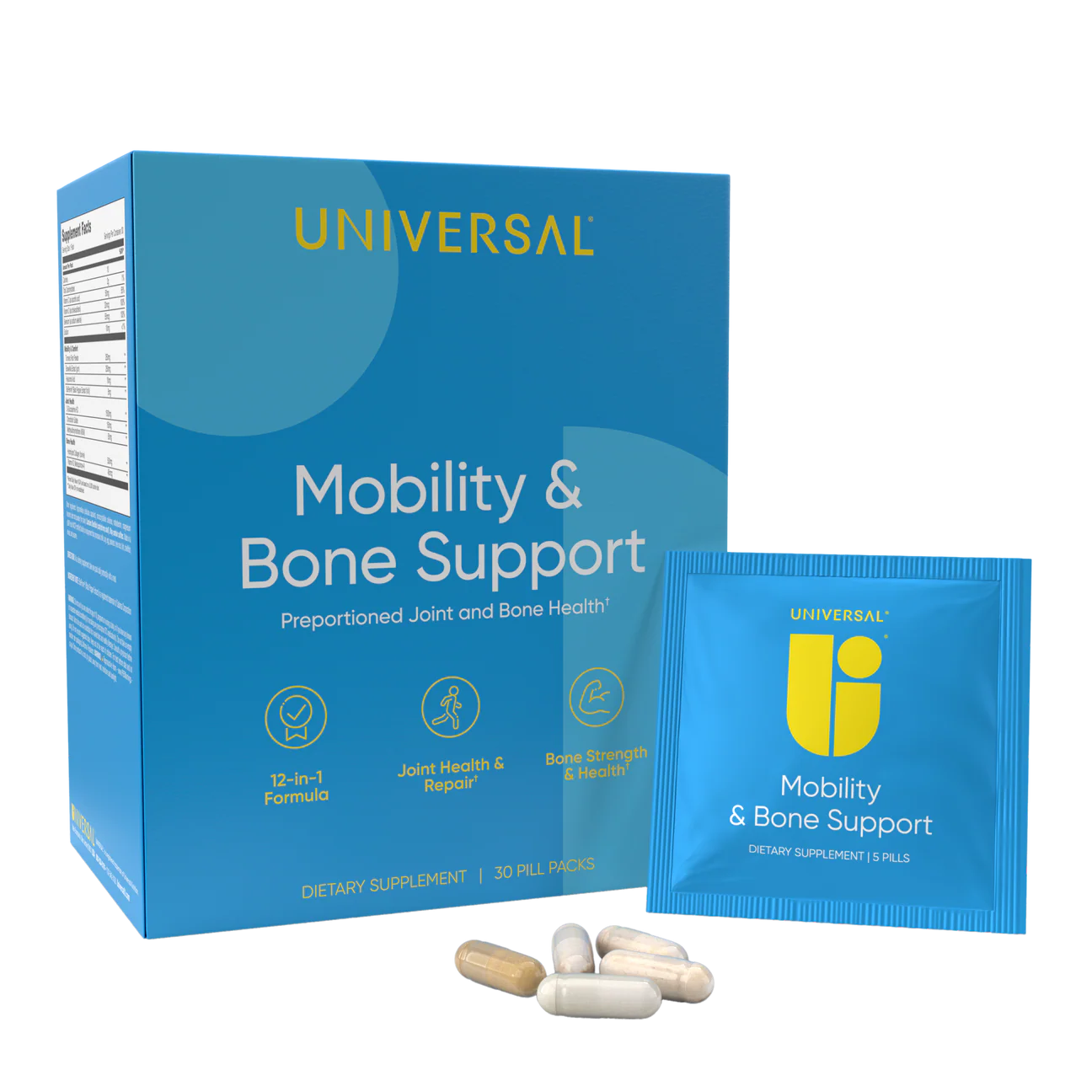 Universal U Mobility and Bone Support supplement capsules