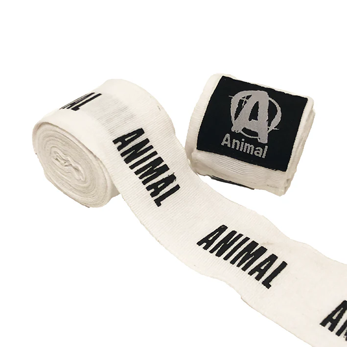 Animal fight wrap white front view