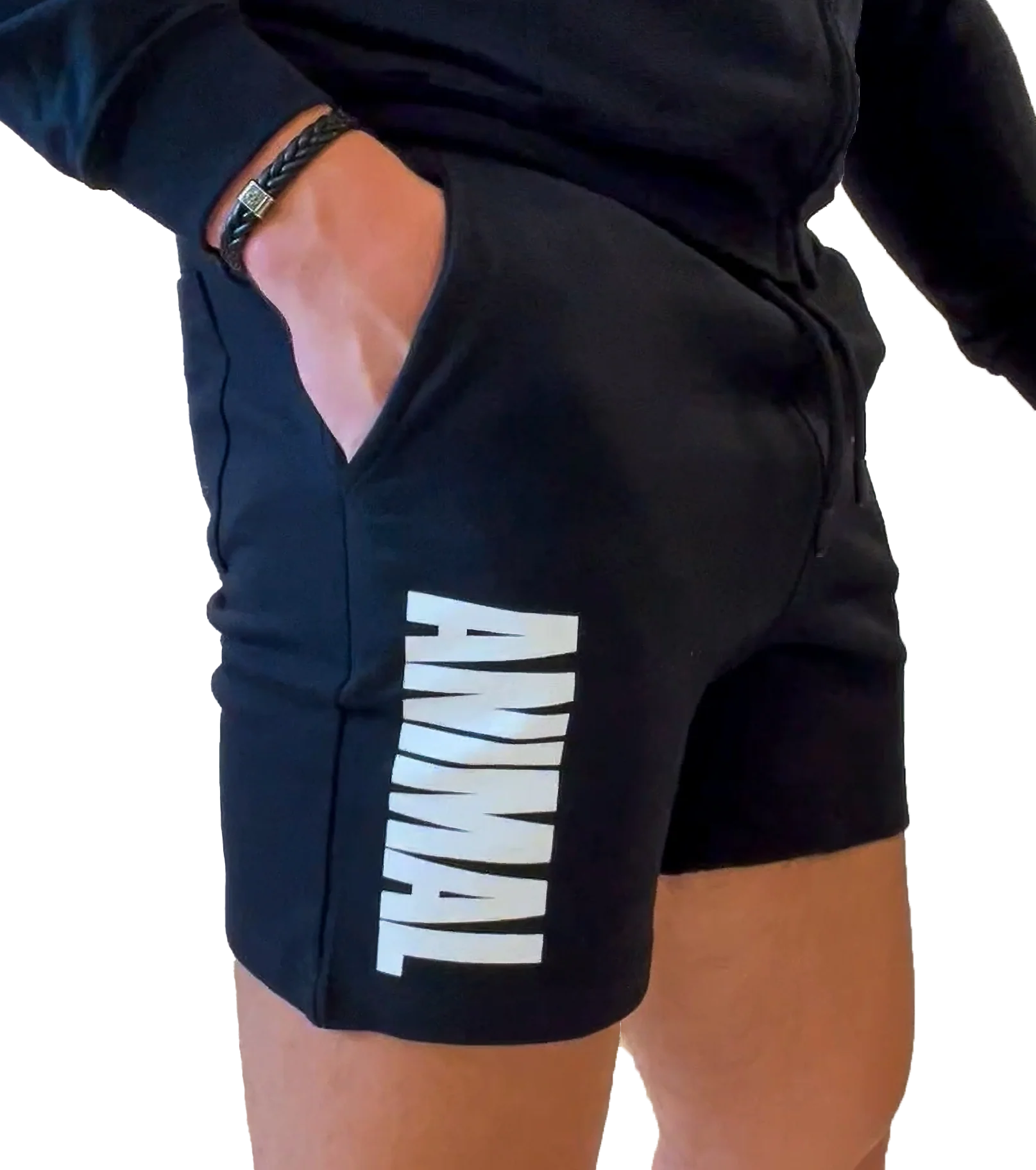Animal sweat shorts side view premium collection