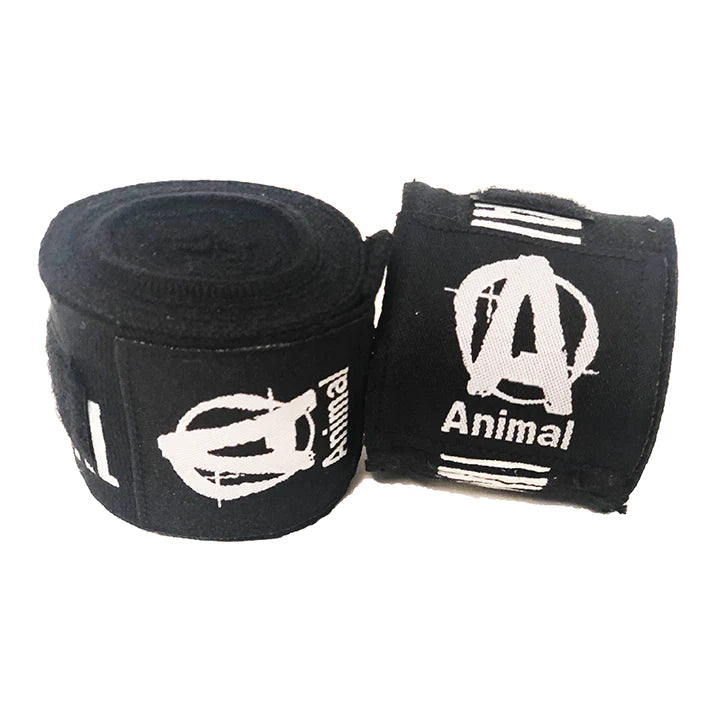 Animal fight wrap black detail view