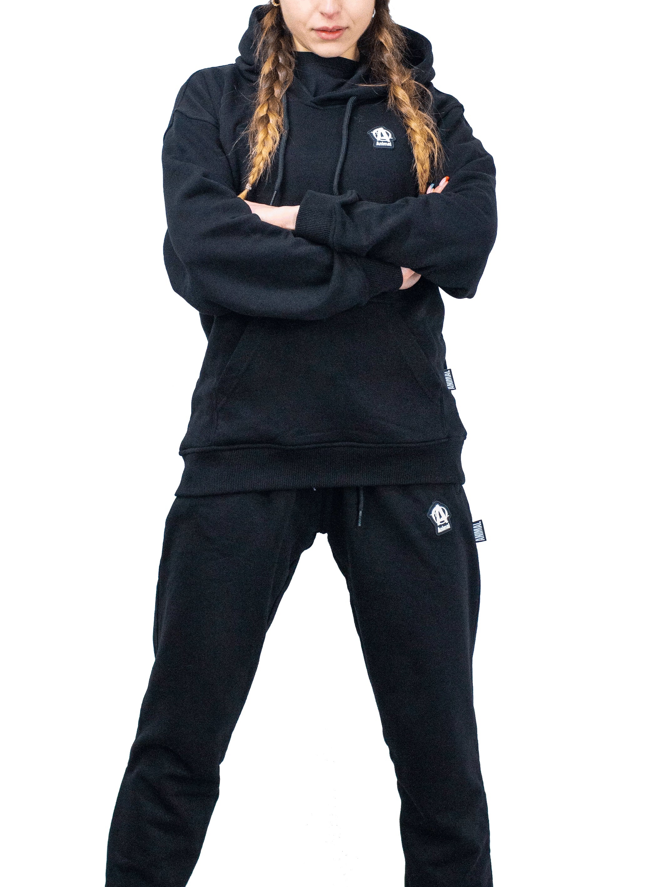 Animal A logo hooded sweatshirt womens view
