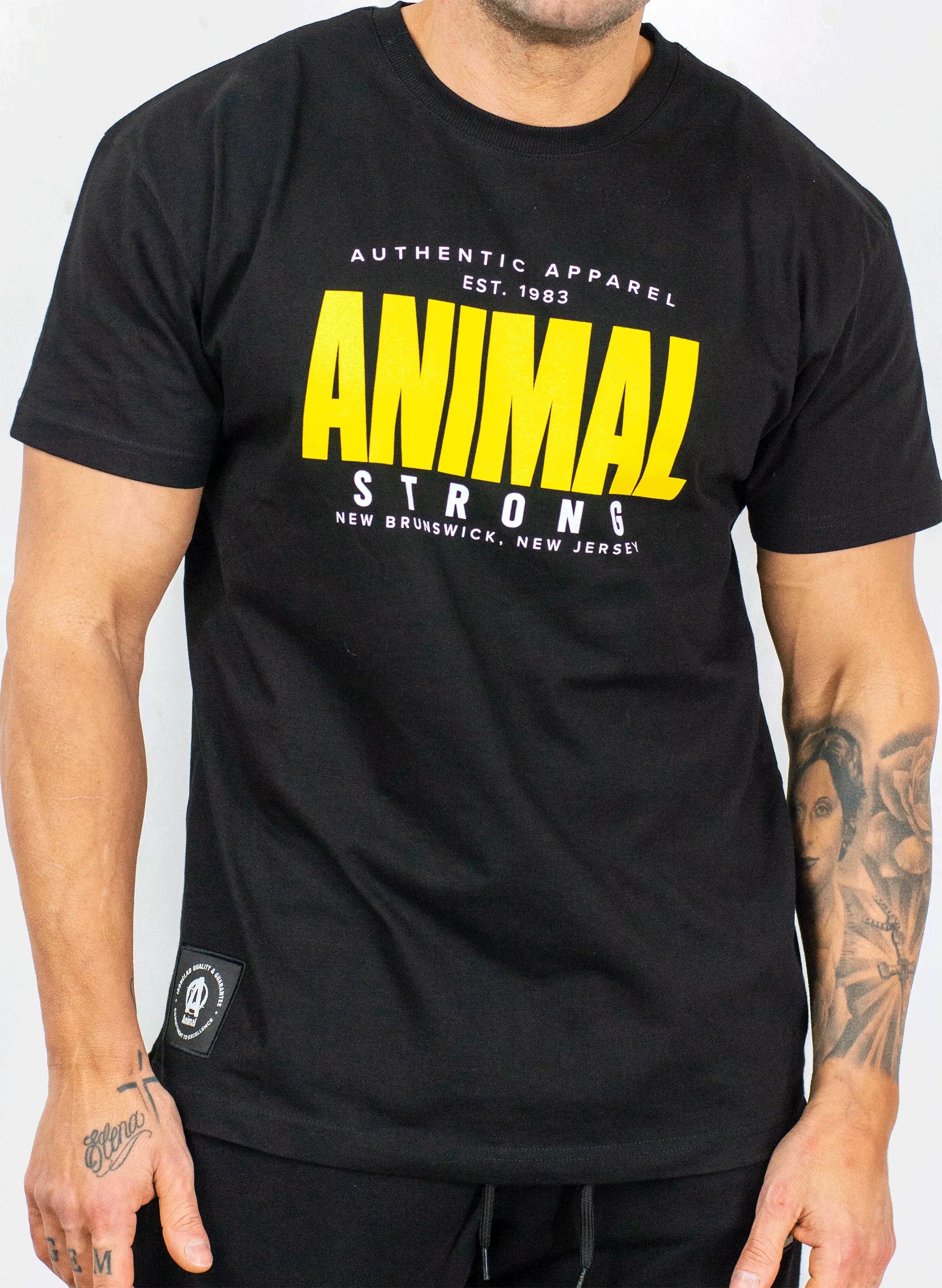 Animal authentic apparel t-shirt mens front view